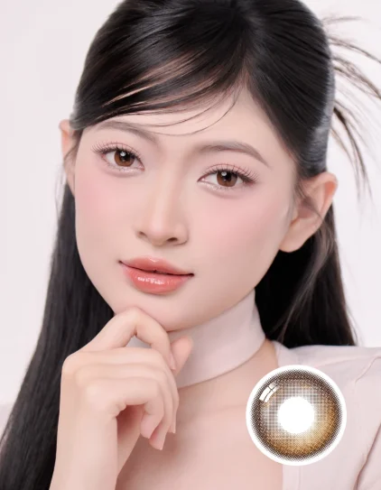 Cider Brown - Lens 1 ngày Eyesme mới nâu trầm gỗ