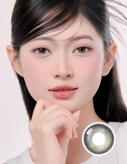 Shandy Gray - Lens 1 ngày Eyesme mới xám highlight chuyển màu tinh tế