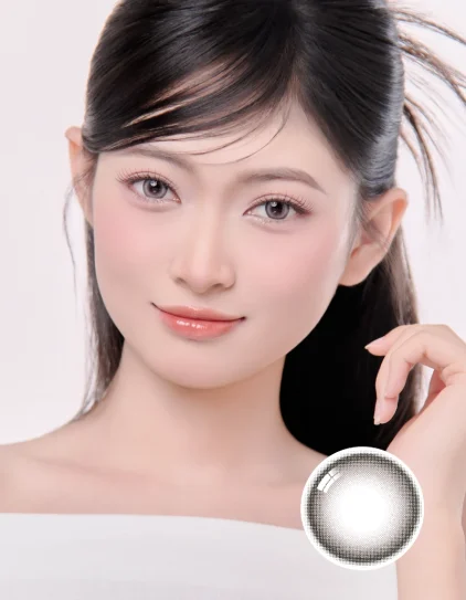 Midnight Gray - Lens 1 ngày Eyesme mới xám ánh tím thời thượng