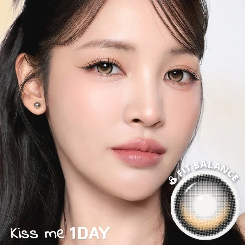 [Eyesme x I-Sha] Lens khóa trục 1 ngày Dekame Kiss Me - Yuzu Bloom
